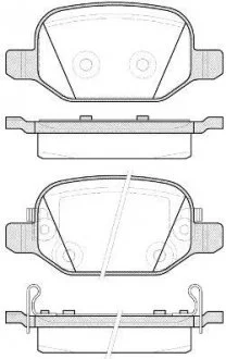 Тормозные колодки дисковые REMSA 072752
