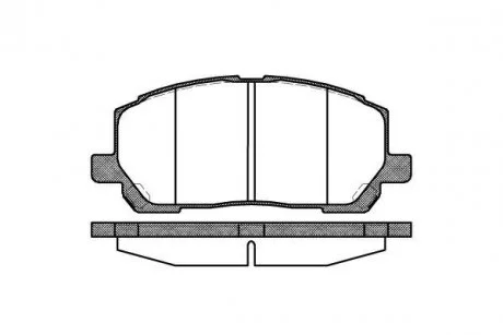 Фото тормозные колодки REMSA 085500 Тормозные колодки REMSA 085500