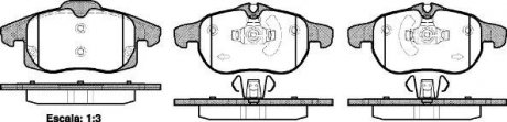 Тормозные колодки передн.Vectra C, Astra H, Zafira B FIAT Croma 05- SAAB 9-3 REMSA 0888.40 (фото 1)