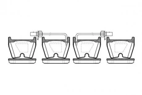 Гальмівний колодки передні VW Phaeton 02- REMSA 089602