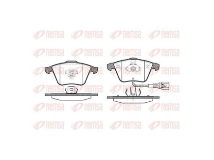 Гальмівні колодки Audi/VW 05- REMSA 096432