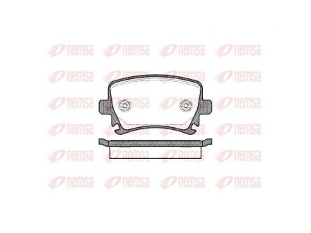 Гальм. колод. задн. AUDI A3/4/6/8 VW Golf V, Passat, Touran SKODA REMSA 103100