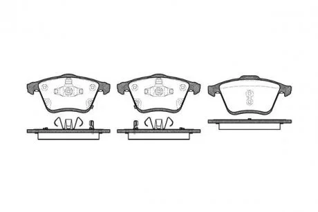 Колодки гальмівні передні MAZDA 6 2,3 02-. REMSA 118202
