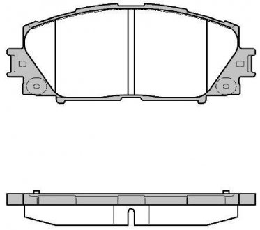 Колодки гальмівні передн.Yaris 05-,Prius 09- REMSA 122410