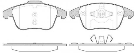 Гальм.колодки передн.C4 Grand Picasso 06-, Peugeot 207,307, 308 08- REMSA 124930