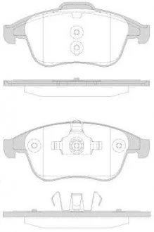 Тормозные колодки, дисковый тормоз (набор) REMSA 135030