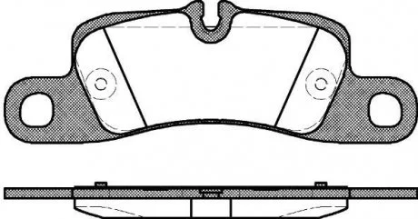 Тормозные колодки, дисковый тормоз (набор) REMSA 137900