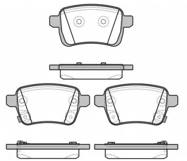 Тормозные колодки дисковые REMSA 145022