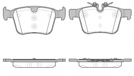 Колодки гальмівні задні Discovery Sport 2,0-2,2 14-, Range Rover Evoque 2,0-2,2 11- REMSA 1516.40