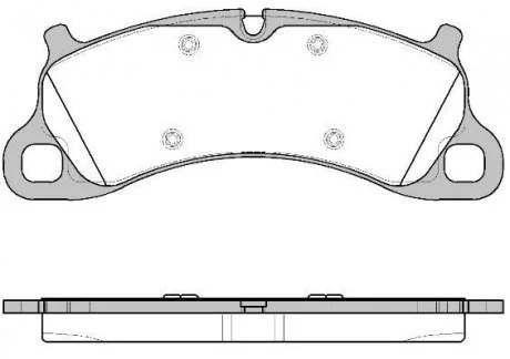 Комплект тормозных колодок, дисковый механизм REMSA 154200