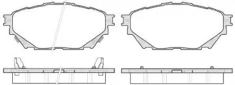 Колодки гальмівні дискові REMSA 1544.04