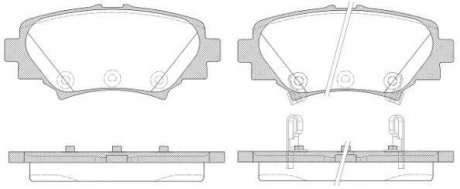 Колодки гальмівні задні Mazda 3 13- REMSA 1570.02