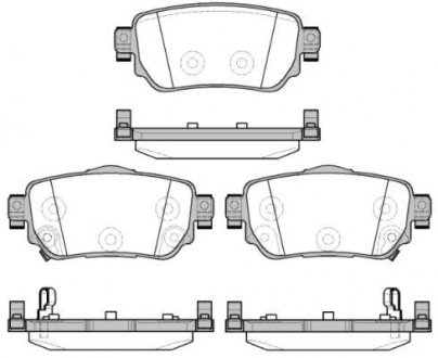 Тормозные колодки задн.Qashqai 13- REMSA 158202