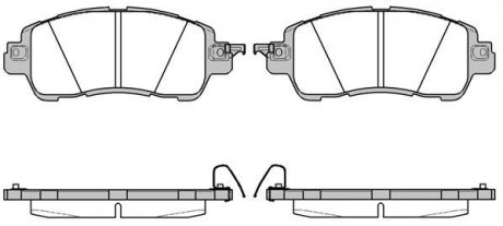 Колодки гальмівні передні 2 14- REMSA 165604