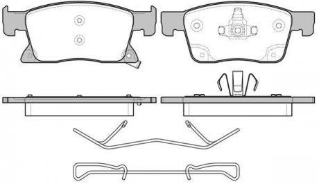 Колодки гальмівні передні ASTRA K 15- REMSA 167902