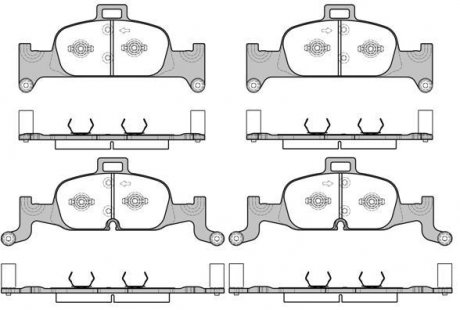 Колодки гальмівні передні Audi A4/5/6/7,Q5 15- REMSA 169100 (фото 1)