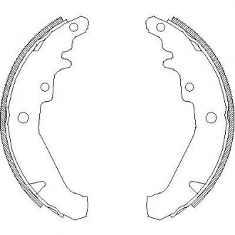 Гальмівні колодки (набір) REMSA 413900