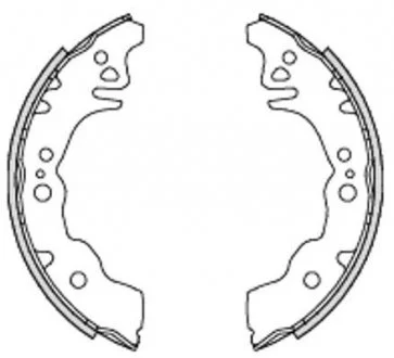 Колодки гальмівні барабанні задн. JUSTY IV 1.0 (M300) 07-, DAIHATSU MATERIA (M4_) 1.5 ECO 4WD 06- REMSA 423000