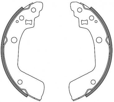 Колодки гальмівні барабанні SWIFT III 05- REMSA 424100