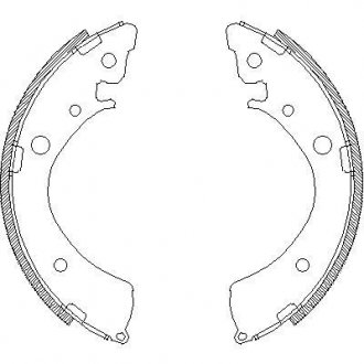Колодки гальмівні барабанні Accord 82-89 REMSA 436700