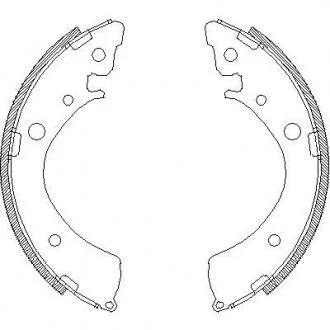 Колодки гальмівні барабанні Accord 82-89 REMSA 436700