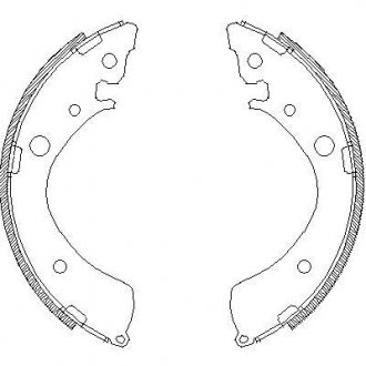 Гальмівні колодки (набір) REMSA 436701