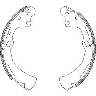Гальмівні колодки (набір) REMSA 438400