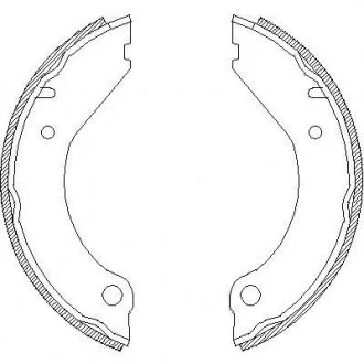 Гальмівні колодки ручного гальма REMSA 439900