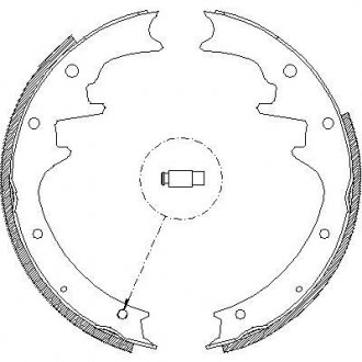 Колодки гальмівні барабанні GRAND CHEROKEE I 95- REMSA 442300