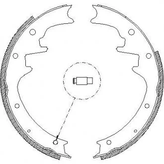 Гальмівні колодки (набір) REMSA 442300