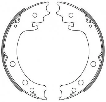 Колодки гальмівні барабанні Grand Vitara 05- REMSA 4629.00