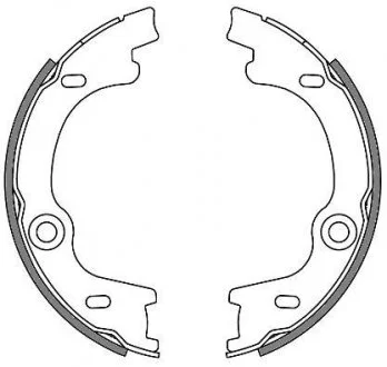 Фото колодки гальмівні барабанні CARENS III 1.6 CRDi 10-, CARENS III 2.0 CVVT 06- REMSA 463000 Колодки гальмівні барабанні CARENS III 1.6 CRDi 10-, CARENS III 2.0 CVVT 06- REMSA 463000