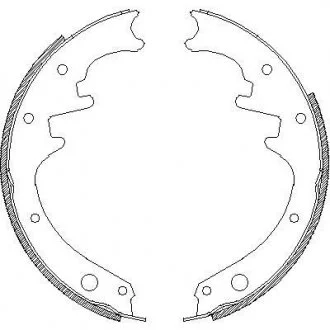 Гальмівні колодки (набір) REMSA 465800