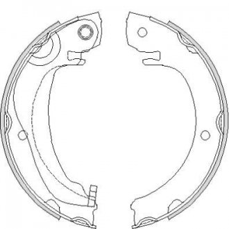Гальмівні колодки ручного гальма REMSA 468000