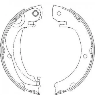 Тормозные колодки ручного тормоза REMSA 468000