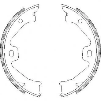 Колодки гальмівні барабанні задні 75 2.0 CDTi 03-05 REMSA 470400
