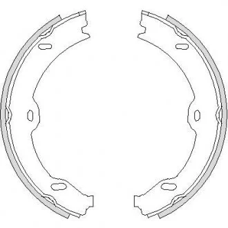 Тормозные колодки ручного тормоза REMSA 470800