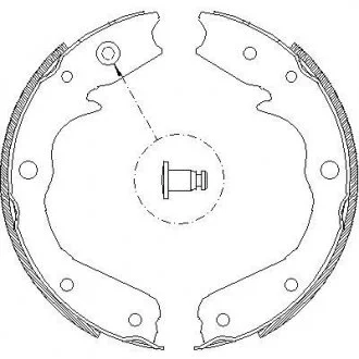 Колодки гальмівні барабанні OPEL Frontera B REMSA 470900