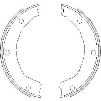 Гальмівні колодки ручного гальма REMSA 473000