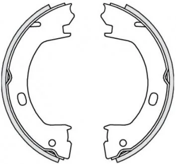 Фото гальмівні колодки барабанні PT Cruiser -10, Sebring -07 REMSA 473900 Гальмівні колодки барабанні PT Cruiser -10, Sebring -07 REMSA 473900
