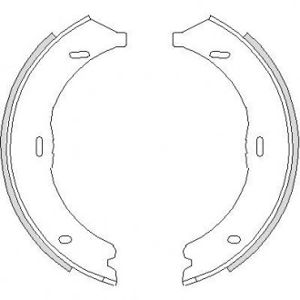 Колодки гальмівні барабанного типу (d 186мм) DB Vito 03- REMSA 474500