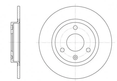 Фото 1 - гальмівний диск REMSA 607000 Гальмівний диск REMSA 607000 (фото 1)