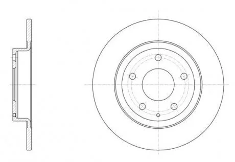 Диск гальмівний задн. 6 12- REMSA 61519.00