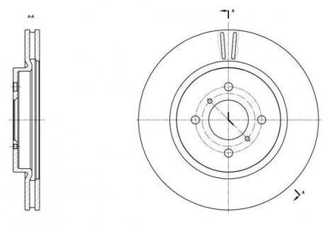 Тормозной диск REMSA 6153810