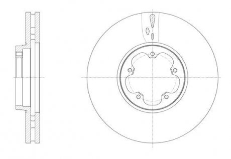 Диск гальмівний передній FORD TRANSIT 15- REMSA 6156510