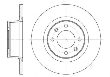 Гальмівний диск REMSA 660500