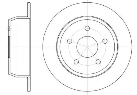 Гальмівний диск REMSA 662800