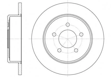 Гальмівний диск REMSA 674600