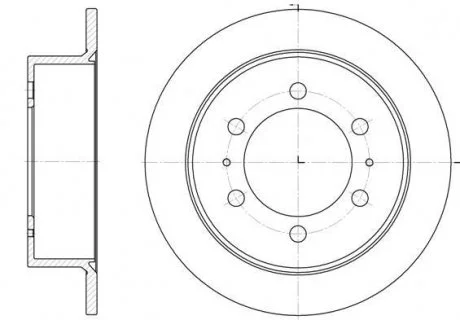 Тормозной диск REMSA 678400