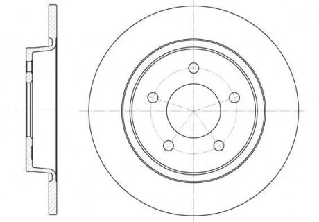 Гальмівний диск REMSA 688000